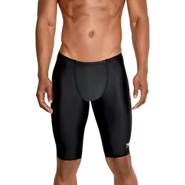 Speedo Mens Swimsuit Jammer PowerFlex Printed Team ColorsWonder Speedo Red