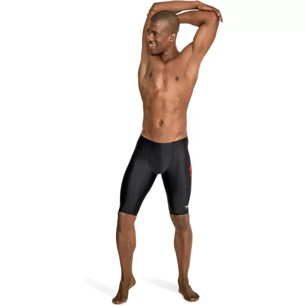 Speedo Mens Swimsuit Jammer PowerFlex Printed Team ColorsWonder Speedo Red