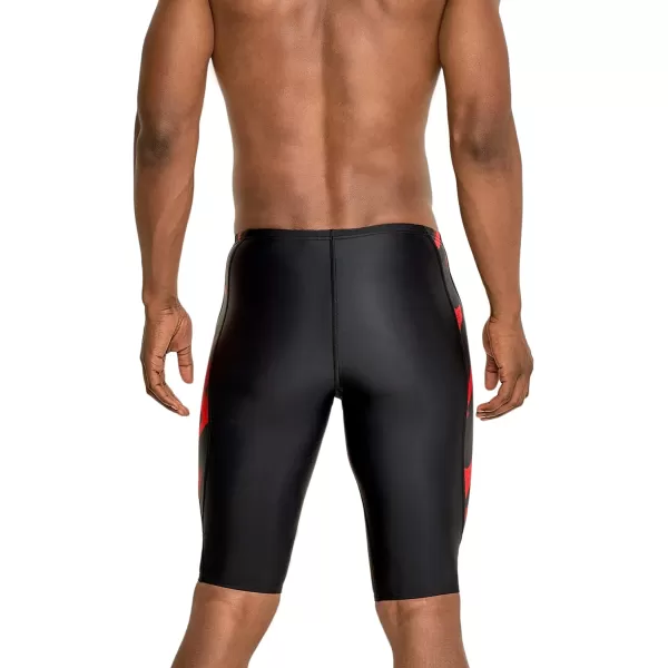 Speedo Mens Swimsuit Jammer PowerFlex Printed Team ColorsWonder Speedo Red