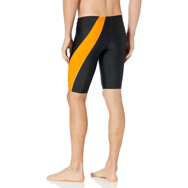 Speedo Mens Swimsuit Jammer Powerflex Eco Revolve Splice Team ColorsSpeedo Orange