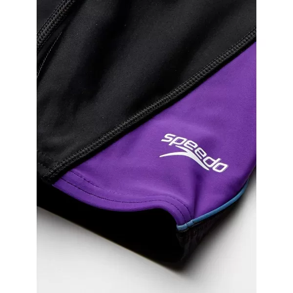 Speedo Mens Swimsuit Jammer Powerflex Eco Revolve Splice Team ColorsSpeedo Purple