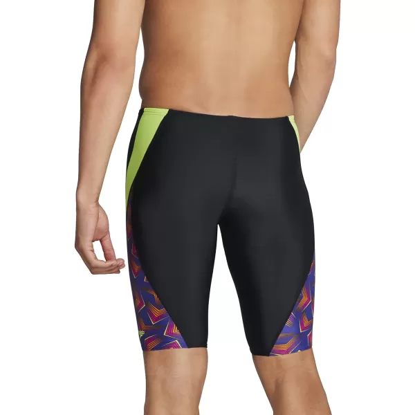 Speedo Mens Swimsuit Jammer ProLT Printed Team ColorsAngles Electric Purple