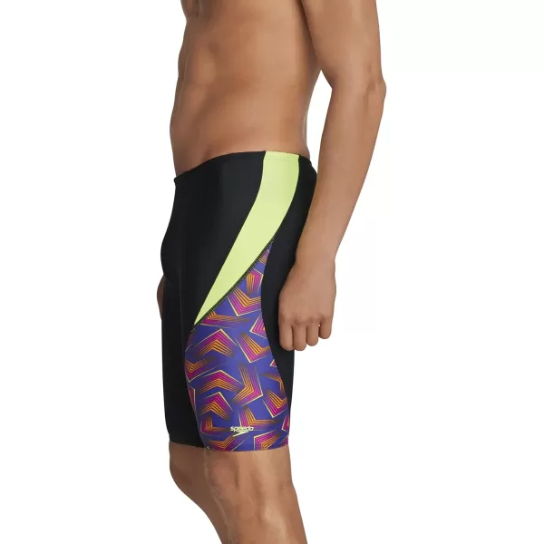 Speedo Mens Swimsuit Jammer ProLT Printed Team ColorsAngles Electric Purple