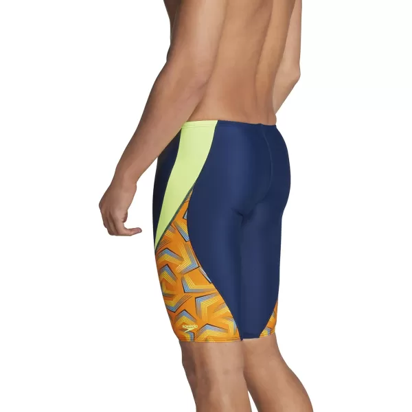 Speedo Mens Swimsuit Jammer ProLT Printed Team ColorsAngles Hot Orange