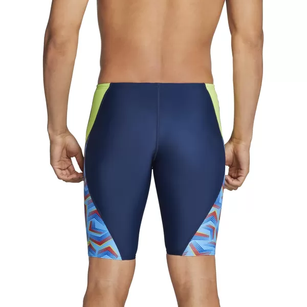 Speedo Mens Swimsuit Jammer ProLT Printed Team ColorsAngles Pop Blue