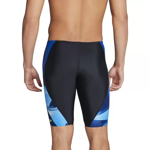 Speedo Mens Swimsuit Jammer ProLT Printed Team ColorsLane Speedo Blue