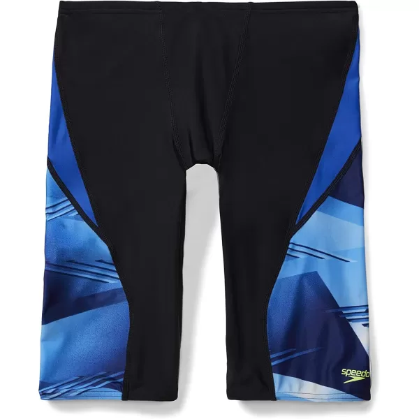 Speedo Mens Swimsuit Jammer ProLT Printed Team ColorsLane Speedo Blue