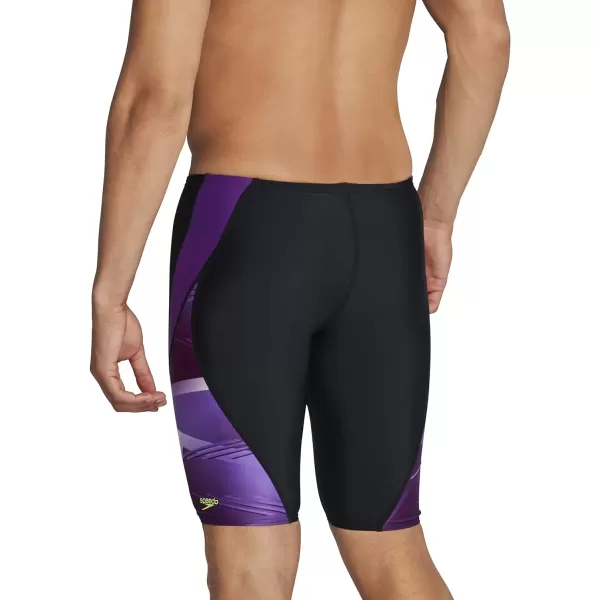 Speedo Mens Swimsuit Jammer ProLT Printed Team ColorsLane Speedo Purple