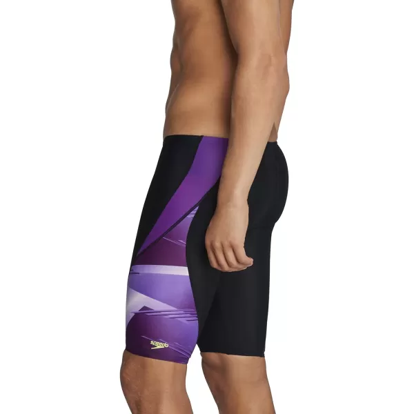 Speedo Mens Swimsuit Jammer ProLT Printed Team ColorsLane Speedo Purple