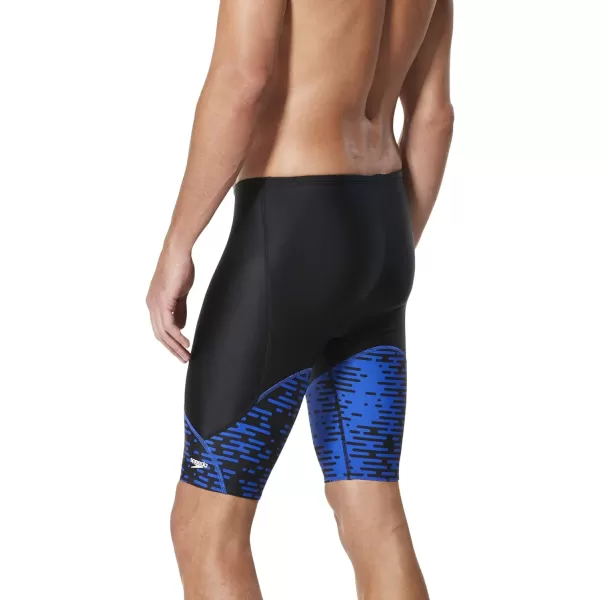 Speedo Mens Swimsuit Jammer ProLT Printed Team ColorsModern Speedo Blue