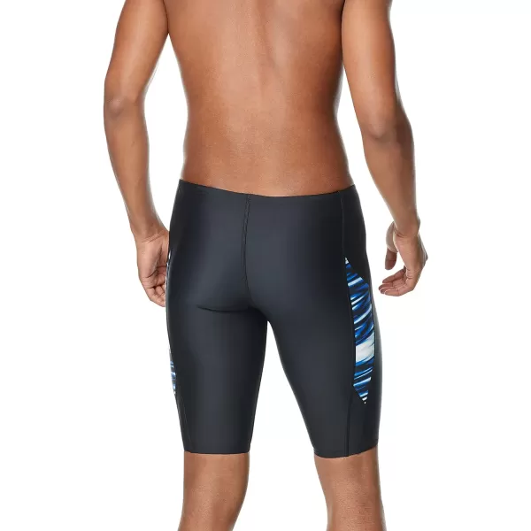 Speedo Mens Swimsuit Jammer ProLT Printed Team ColorsWave Speedo Blue