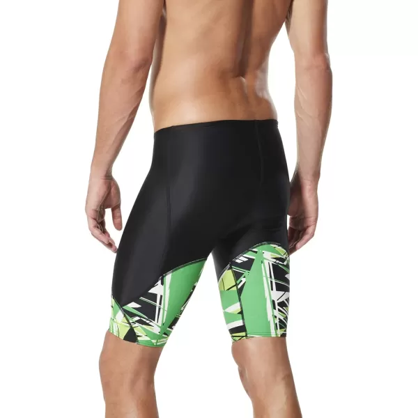 Speedo Mens Swimsuit Jammer Prolt Shattered PalmSpeedo Green