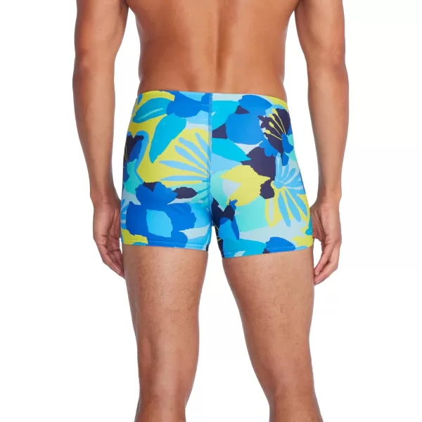 Speedo Mens Swimsuit Square Leg Eco Flex BeachstarAqua Burst