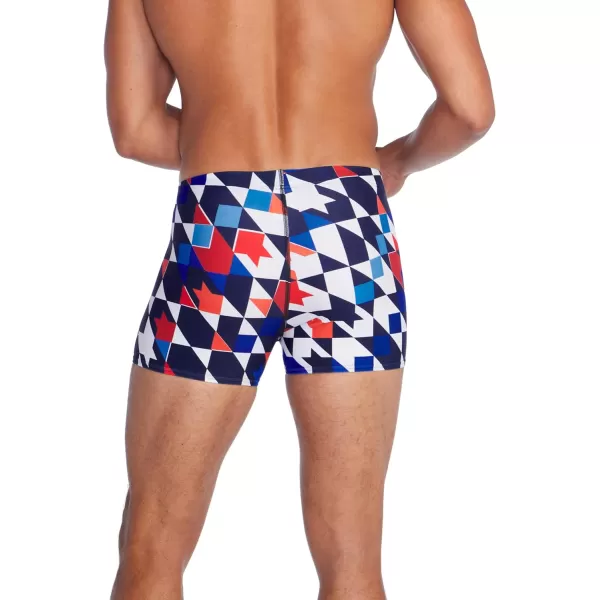 Speedo Mens Swimsuit Square Leg Eco Flex BeachstarCafe Check