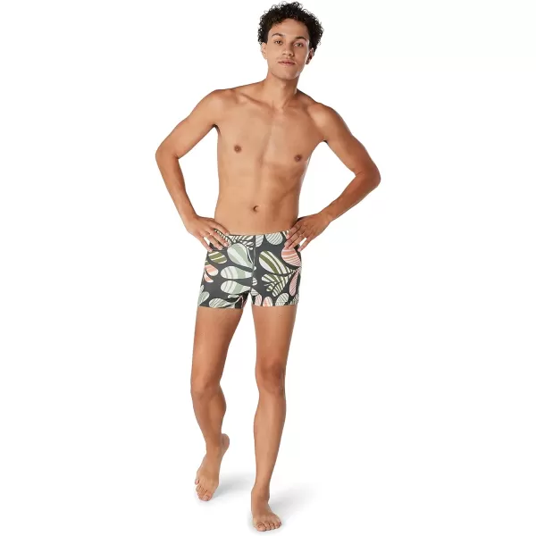 Speedo Mens Swimsuit Square Leg Eco Flex BeachstarCool Coral Volcanic Ash