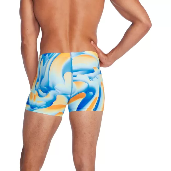 Speedo Mens Swimsuit Square Leg Eco Flex BeachstarShore Swirl