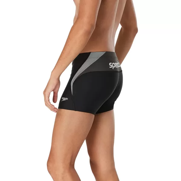 Speedo Mens Swimsuit Square Leg Eco Flex BeachstarSplice Anthracite