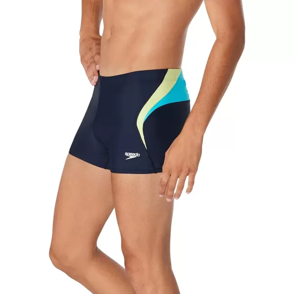 Speedo Mens Swimsuit Square Leg Eco Flex BeachstarSplice Scuba Blue