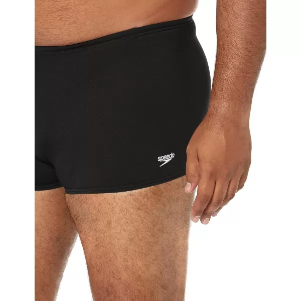 Speedo Mens Swimsuit Square Leg Endurance SolidSpeedo Black