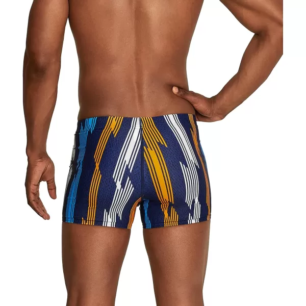 Speedo Mens Swimsuit Square Leg PrintedSea Ridge Oriole