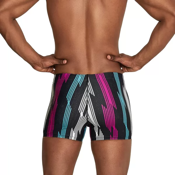 Speedo Mens Swimsuit Square Leg PrintedSea Ridge Porcelain