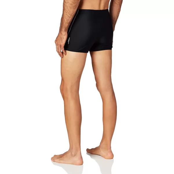 Speedo Mens Swimsuit Square Leg SpliceBlackBlack