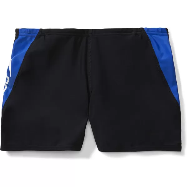 Speedo Mens Swimsuit Square Leg SpliceLogo Speedo Blue