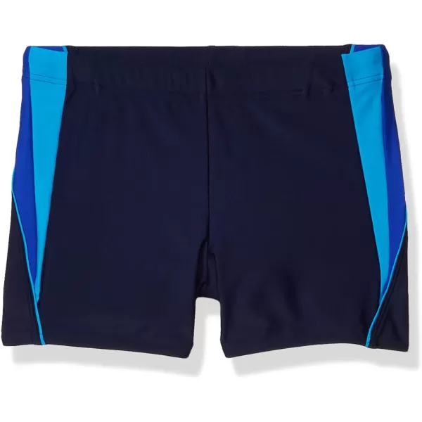 Speedo Mens Swimsuit Square Leg SpliceNavyBlue