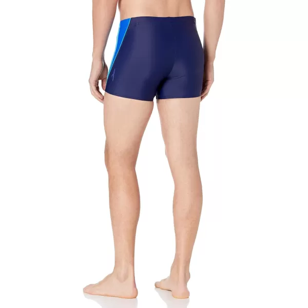 Speedo Mens Swimsuit Square Leg SpliceNavyBlue