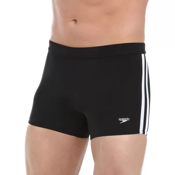 Speedo Mens Swimsuit Square Leg SpliceSpeedo Black