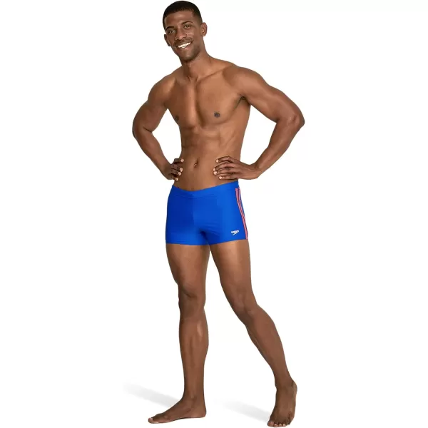 Speedo Mens Swimsuit Square Leg SpliceSpeedo Blue