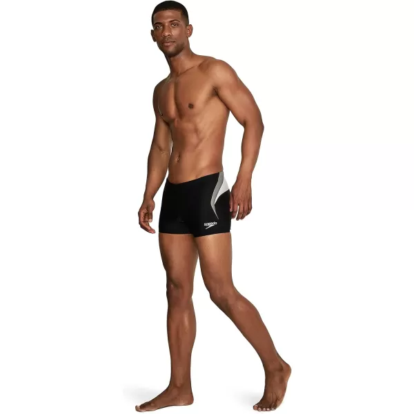 Speedo Mens Swimsuit Square Leg SpliceSplice Anthracite