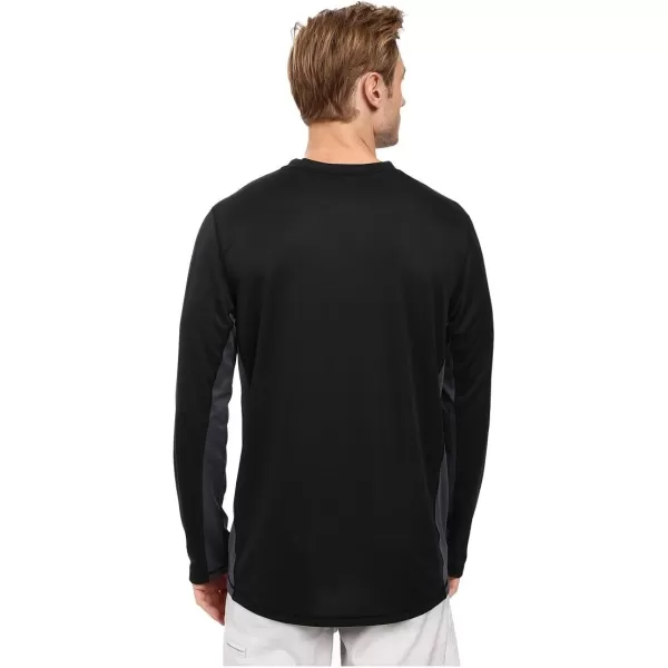 Speedo Mens UV Swim Shirt Long Sleeve Longview TeeBlackBlack