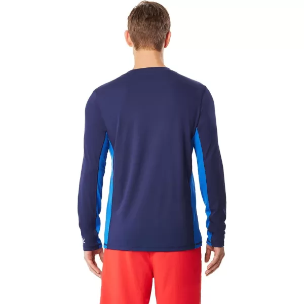 Speedo Mens UV Swim Shirt Long Sleeve Longview TeeSpeedo Navy