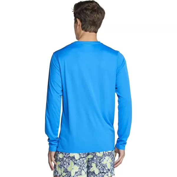 Speedo Mens Uv Swim Shirt Graphic Long Sleeve TeeBlue Lemonade