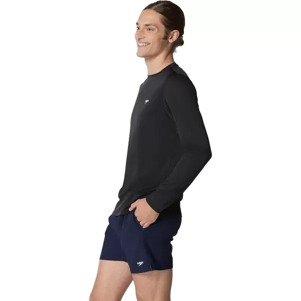 Speedo Mens Uv Swim Shirt Graphic Long Sleeve TeeBondi Anthracite