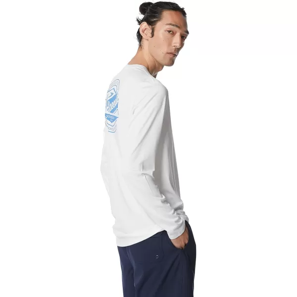 Speedo Mens Uv Swim Shirt Graphic Long Sleeve TeeFueled Bright White