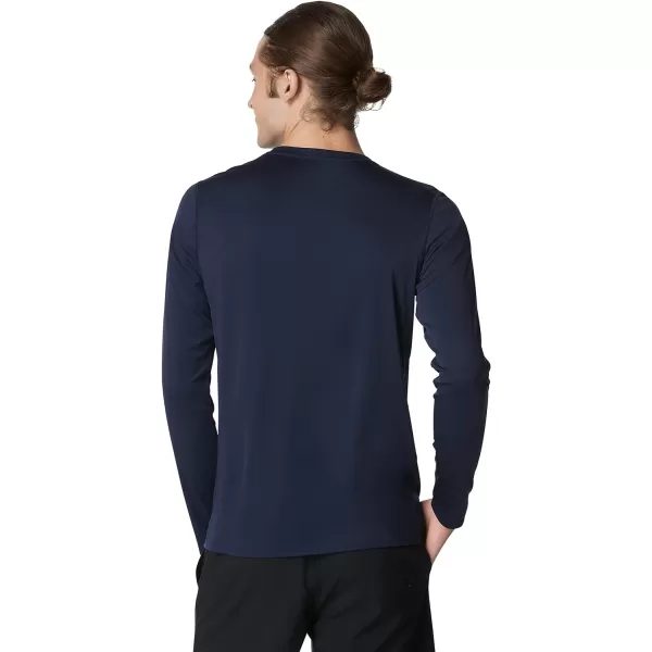 Speedo Mens Uv Swim Shirt Graphic Long Sleeve TeeLanes Peacoat