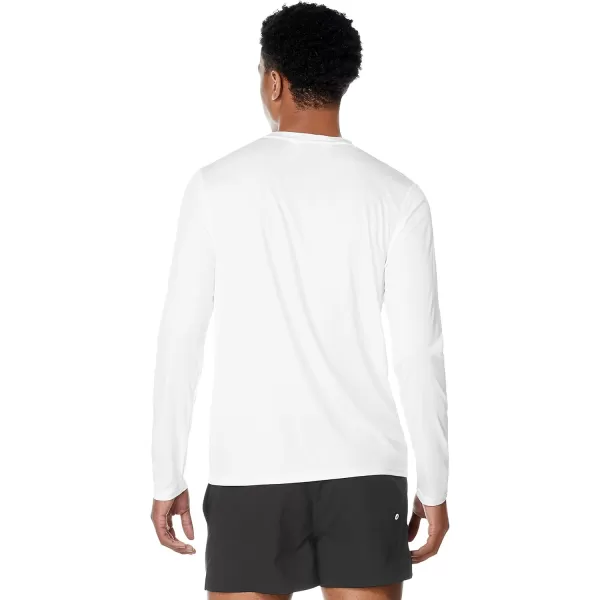 Speedo Mens Uv Swim Shirt Graphic Long Sleeve TeeStripe Bright White