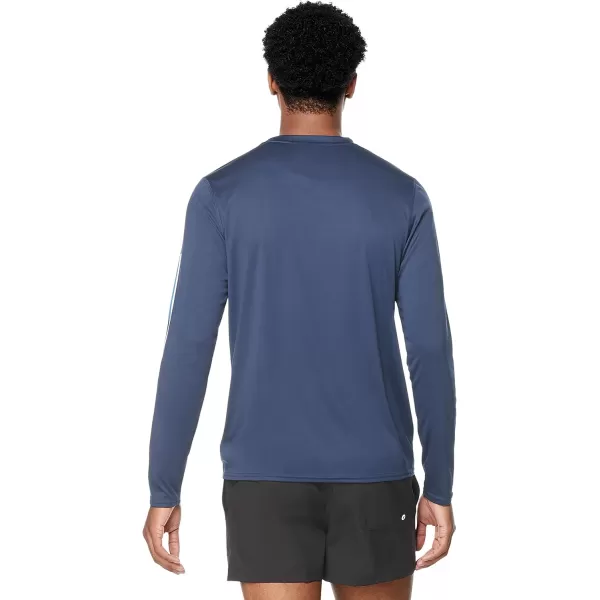 Speedo Mens Uv Swim Shirt Graphic Long Sleeve TeeStripe Peacoat