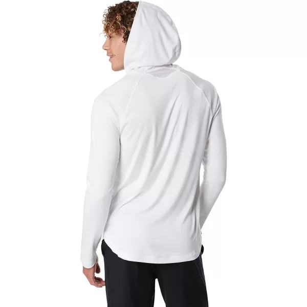 Speedo Mens Uv Swim Shirt Long Sleeve Fitness RashguardHooded White