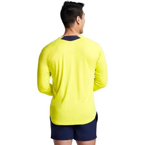 Speedo Mens Uv Swim Shirt Long Sleeve Fitness RashguardLemon Drizzle