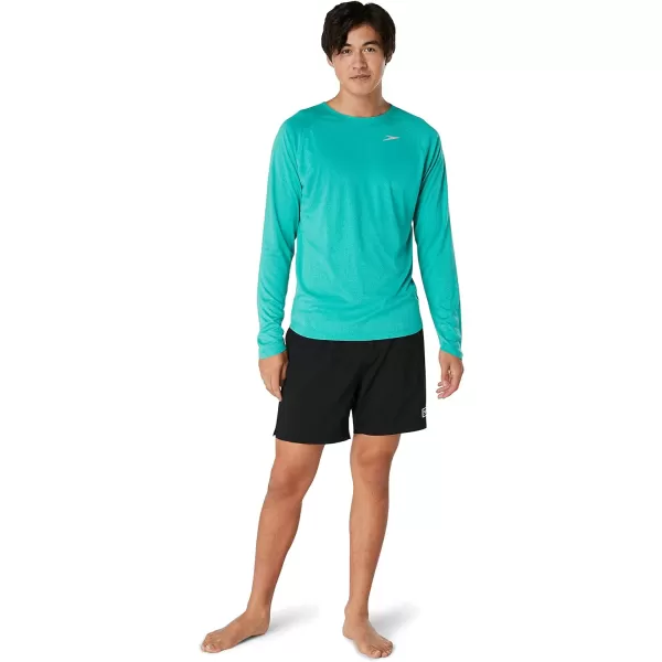 Speedo Mens Uv Swim Shirt Long Sleeve Fitness RashguardNavigate