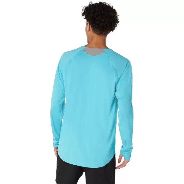 Speedo Mens Uv Swim Shirt Long Sleeve Fitness RashguardScuba Blue