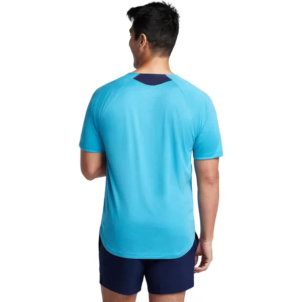 Speedo Mens Uv Swim Shirt Short Sleeve Fitness RashguardPool