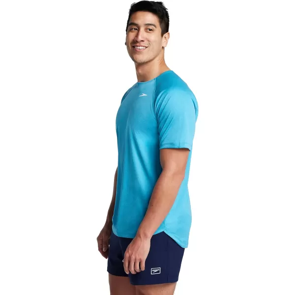 Speedo Mens Uv Swim Shirt Short Sleeve Fitness RashguardPool