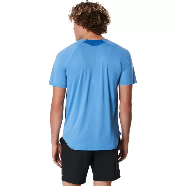 Speedo Mens Uv Swim Shirt Short Sleeve Fitness RashguardTurkish Heather