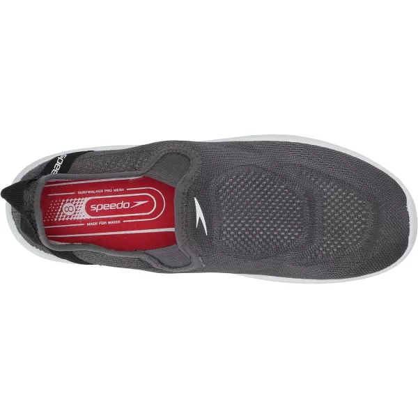 Speedo Mens Water Shoe Surfwalker Pro MeshDark Gull GrayWhite