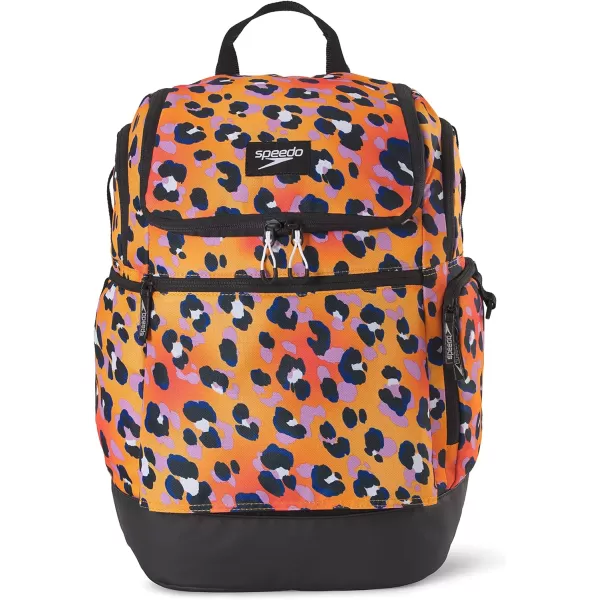 Speedo Unisex Large Teamster 20 Backpack 35Liter Rainbow PrideCheetah Orange Pop 20