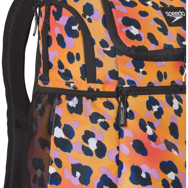 Speedo Unisex Large Teamster 20 Backpack 35Liter Rainbow PrideCheetah Orange Pop 20